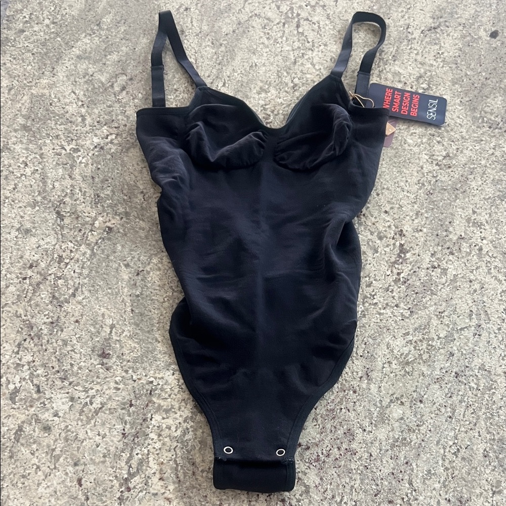 Black Compression Shapewear Bodysuit